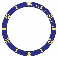 Ewatchparts BEZEL INSERT ALUMINUM COMPATIBLE WITH ROLEX SUBMARINER BLUE 16610 16610LV 16613 GOLD FON