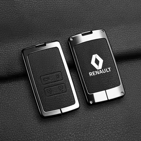 Zinc Alloy Car Key Case Bag Metal Key Shell For Renault Sandero Duster Clio 5 Captur Austral Kadjar 