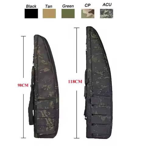 70cm / 98cm / 118cm Tactical Hunting Bags Airsoft Shooting Sniper Rifle Case Gun Carry Shoulder Back