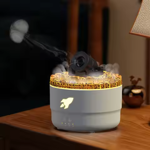 Air Humidifier Volcanic Crack Air Humidifier Cannons Aroma Diffuser Cannon Blast Turret Aromatherapy