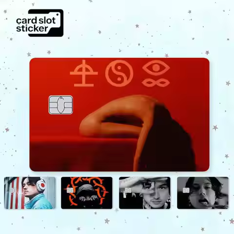 Bad Omens N-Noah Sebastian Credit Card HD Stickers Game Card Decal Small Chip Waterproof Sticker Gif
