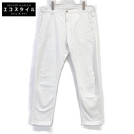 Gucci 383674 白色褶皺牛仔布包，48 碼（二手）