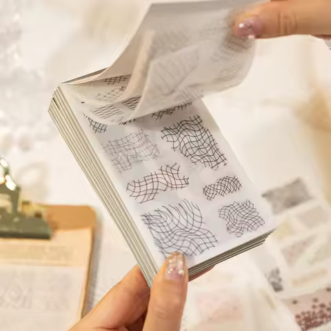 Journal GO 20pages Dream Catcher Weave Style Sticker Book for Collage Junk Journal Card Craft Making