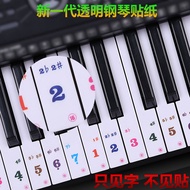 61-Key Electronic Keyboard Transparent Sticker 61-Key Color Keyboard Sticker Electronic Keyboard Sti