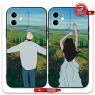 bag soft case with cute, beautiful, unique and funny black couple image For iPhone 16 15 14 13 12 11