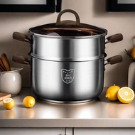 Steamer Pot Stainless Steel Steamer Pot Extra Thick 316 Stainless Steel Small Noodle Cooking Pot