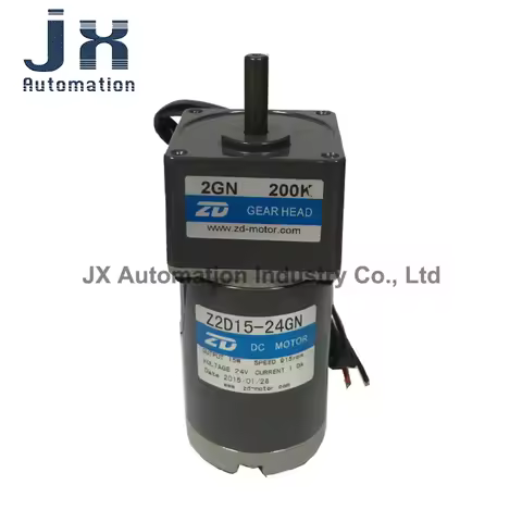 24V 15W DC Gear Motor Z2D15-24GN+2GN200K For Packaging Machine Equipment