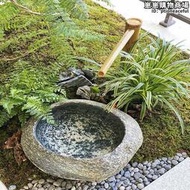 竹流水擺件庭院竹子裝飾造景魚缸石槽流水噴泉水景日式竹子流水器