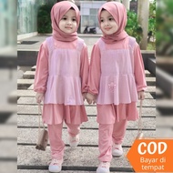 ELBI Ayumi One Set - Busana Muslim Anak Terbaru - Style Busana Muslim