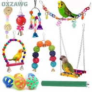 OXZAWG Bird Toy Set Cage Swing Suspension Budgie Bird Cage Accessories