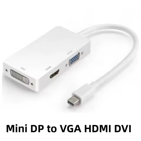 MiniDP to HDMI Adapter Cable for MacBook Apple Laptop 4K TV Display Projector VGA Connection Mini DP