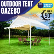 Gazebo Tent Outdoor Tent Heavy Duty Gazebo Khemah Tent with Roof Thicken Steel Night Market Tent Fol