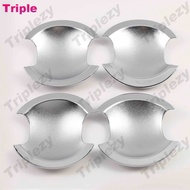 สติกเกอร์แต่งฝาครอบชามโครเมียมด้านนอกที่จับประตูรถ4/8/12ชิ้นอุปกรณ์ตกแต่งรถสำหรับ Toyota Camry XV50