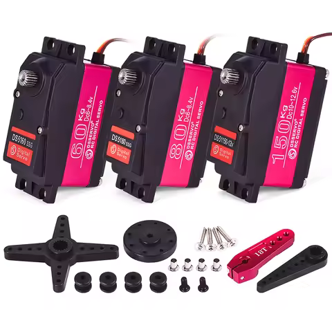 Servo RC 1/5 Servo Waterproof High Torque Servo 60Kg 80Kg 150Kg 8.4V Metal Gear Digital Servo For Re