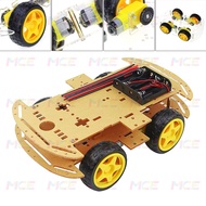 4WD Smart Robot Car Acrylic Chassis Kit Set Double Layer 6V DC Motor Compatible with Arduino ESP32