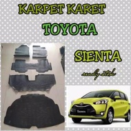 Sienta Car Floor Mat Rubber Carpet Full Set