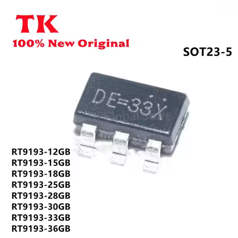 TK 5PCS RT9193-12GB 1.2V RT9193-15GB 1.5V RT9193-18GB 1.8V RT9193-25GB 2.5V RT9193-28GB 2.8V SOT23-5