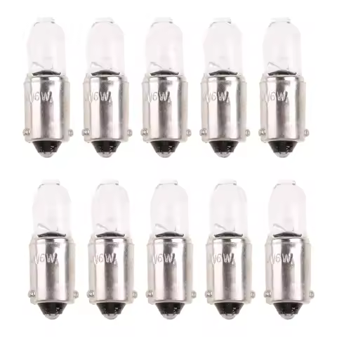 10Pcs Automotive Headlamp Light LED Bulb H6W 434 BAX9S 12V 6W C2R Bulb