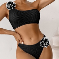 【Cắm trạng】 Bikini một vai sành điệu với chi tiết hoa cho trang phục đi biển
