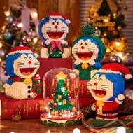 耶誕樹禮物哆啦A夢樂高積木音樂盒拼裝玩具7歲男女孩系列2024新款