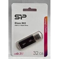 廣穎 32GB 隨身碟 經典髮絲紋隨身碟  Blaze B02 USB3.1