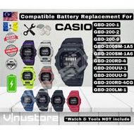 Battery For Casio G-Shock GBD-200 GBD-200-1 GBD-200-2 GBD-200-9 GBD-200SM-1A5 GBD-200SM-1A6 GBD-200R