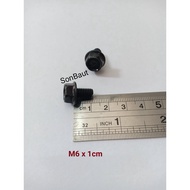 6x10 Black Cap Bolt Key 10 Flange Bolt M6 Bolt