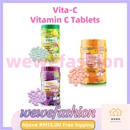 VITA-C Vitamin C Am 1000 Tablets​ (4 Flavors: Pineapple/Orange/Grape/Lemon) (1 Tin=1000 Tablets)