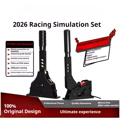 SXP PC Racing Game Simulator Sequential Shifter and Handbrake For Simagic MOZA mini r5 r9，connect Fa