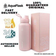 Aquaflask TUMBLER 32oz ORIGINAL BALLET PINK Wide Mouth Vacuum Insulated Drinking Water Aqua Flask