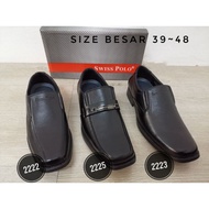 (size 46-48) Plus Size Swiss Polo Formal Shoe Kasut Kulit Hitam