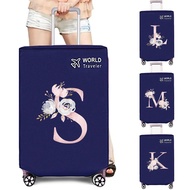 LUGGAGE COVER 26-30 inch Thick Luggage Protector Sarung Beg Printed Luggage Cover Bottom Velcro Desi