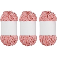 MECCANIXITY 3pcs Benang Chenille Velvet Tebal dan Gebu untuk Crochet Selimut Chenille Lembut untuk M