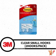 3M Command™ 17092CLR Clear Small Hooks with Clear Strips
