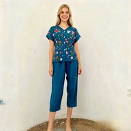 Babydoll HAP Rc Kenanga Front Button Full Nursing Fits Home Mix