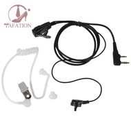 2 Pin PTT MIC Headset Covert Acoustic Tube In-ear Earpiece For Kenwood TYT  UV-5R BF-888S CB Radio A