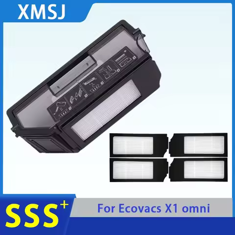 For Ecovacs Deebot X1 OMNI Dust Box Accessories X1 TURBO / T10 Robot Vacuum Cleaner Dust Bin HEPA fi