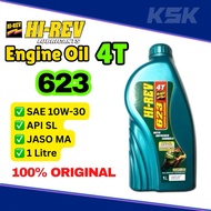 100% ORIGINAL 1L MINYAK HI REV 4T HIREV 623 10W30 MOTORCYCLE ENGINE OIL HIREV