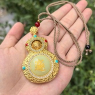 New Necklace Luminous Antique 0023 National Style Gourd Hot-selling Hanging Neck Luminous Stone Pend