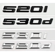 3d ABS Car Trunk Letters For BMW 530d 530i 520i 520d 535i 535d 525i 525d Logo Badge Emblem Lettering