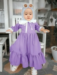 Gamis Bayi 0 sampe 4 Tahun by Azka collection Pakaian Anak Perempuan Dress Balita Terbaru model keki