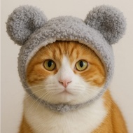 Small Dog Cat Hat Cat Bear Hat Rabbit Bear Hat Soft Pet Hat Cat Accessories