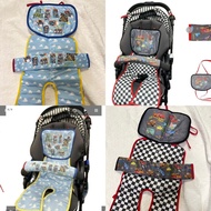 日本Disney  Bb車涼感墊兩件套 Mcqueen  Toystroy  Toy stroy 嬰兒車坐墊背後有袋可以再放冰袋