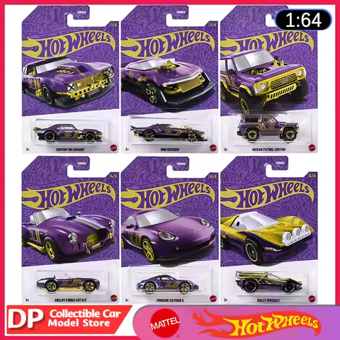 New Hotwheels 57Th Anniversary Cars Porsche, Camaro, Nissan Patrol, Shelby Cobra, Porsche Cayman 1/6