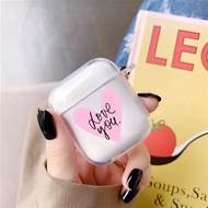 Heart-shaped Airpods pro case, airpods case, airpods 1 2 3 i12 transparent silicon case