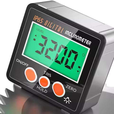 360° IP65/IP54 Digital Protractor Electronic Goniometer Inclinometer Digital Level With Magnetic Bas
