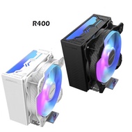 TCOMAS R400 CPU air cooler single tower 4 heat pipes 245W for LGA1851/1700/1200/115x/AM5/AM4