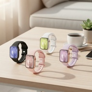 Waterproof silicone replacement strap for Apple Watch 38-49mm, Series 10-1/SE/Ultra, soft & adjustab