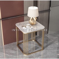 Minimalist corner table for bedroom - Side table - Lamp table - Bedroom table