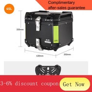 YQ24 Motorcycle Tail Box Aluminum Alloy Tail Box Large Capacity Box Scooter Electric Car Luggage Back Large Storage